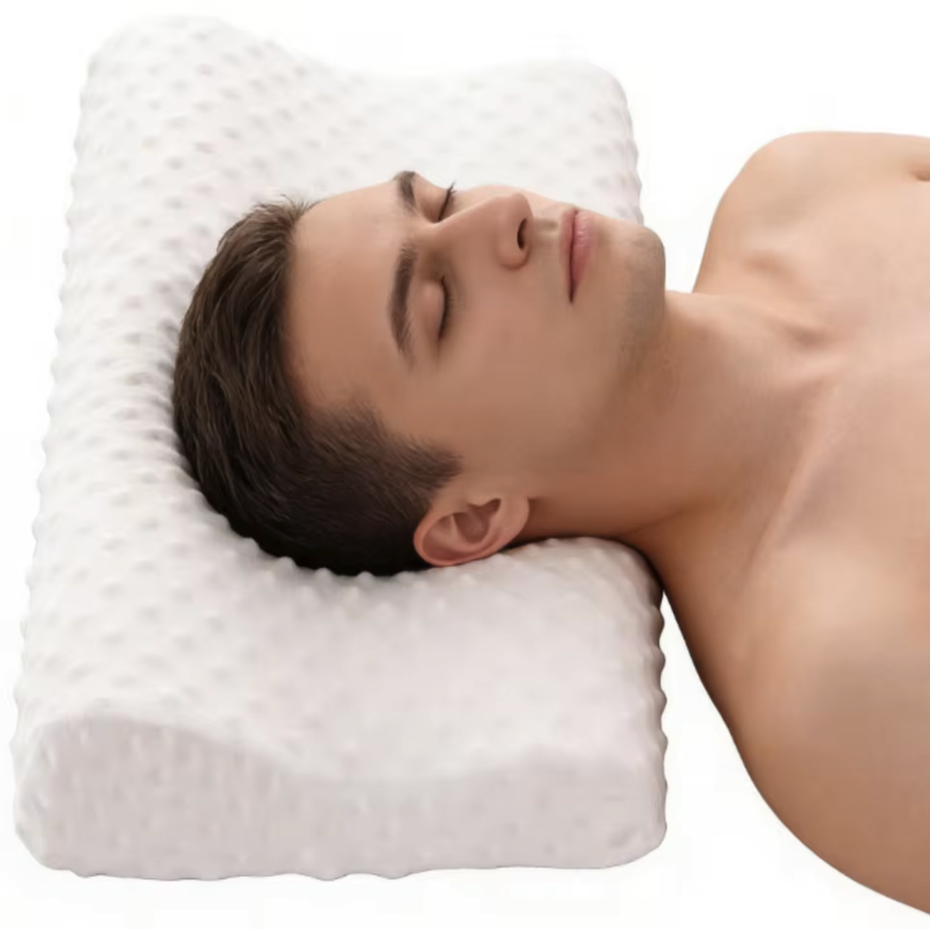 Contour Memory Foam Pillow — Neck & Shoulder Support
