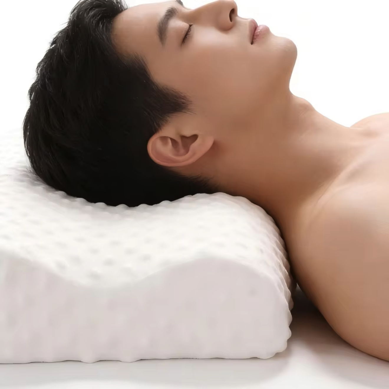 Contour Memory Foam Pillow — Neck & Shoulder Support